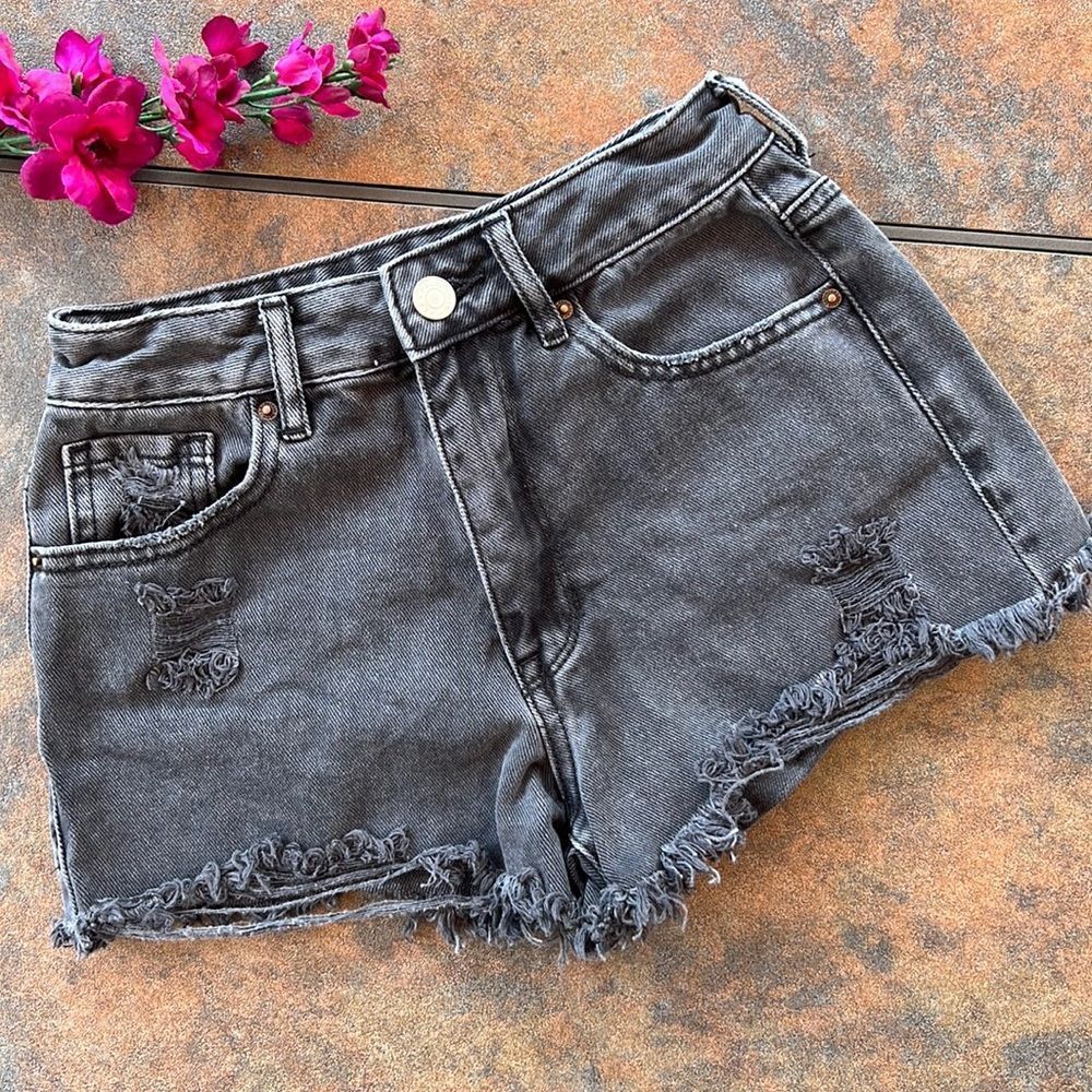 pacsun high rise festival jean shorts
